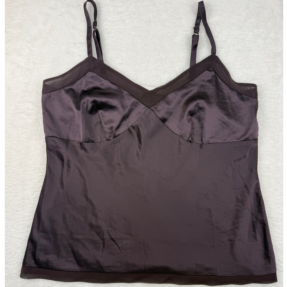 Apt 9 Intimates Y2K Camisole Top Womens‎ Medium Purple Satin Dark Coquette